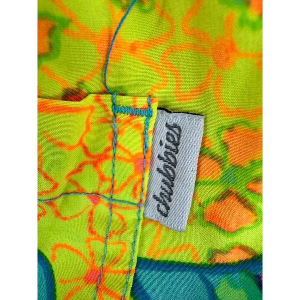 Chubbies Swim Trunks Mens Large Multicolor‎ Pineapple Floral Mesh Lined Shorts